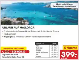 Netto Marken-Discount URLAUB AUF MALLORCA 5 Nächte Angebot