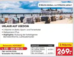 Netto Marken-Discount URLAUB AUF USEDOM 3 Nächte Angebot
