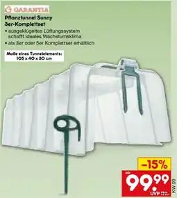 Netto Marken-Discount GARANTIA Pflanztunnel Sunny 3er-Komplettset Angebot