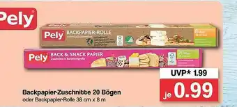 Famila Nord West Backpapier-zuschnitte 20 Bögen Angebot