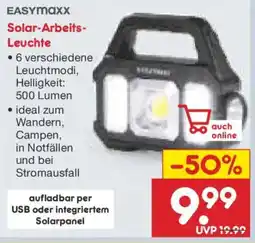 Netto Marken-Discount EASYMAXX Solar Arbeits- Leuchte Angebot