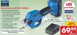 Netto Marken-Discount scheppach Akku Astschere 20V BC-PRS28-x Angebot