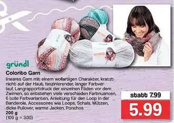 Famila Nord West Gründl Colorito Garn Angebot