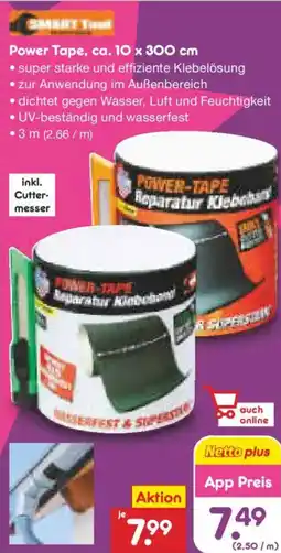 Netto Marken-Discount Power Tape, ca. 10 x 300 cm Angebot