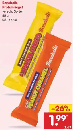 Netto Marken-Discount Barebells Proteinriegel Angebot
