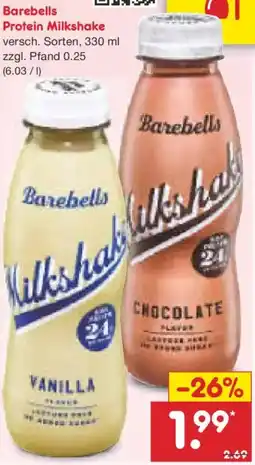 Netto Marken-Discount Barebells Protein Milkshake Angebot