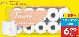 Netto Marken-Discount Favora Toilettenpapier Angebot