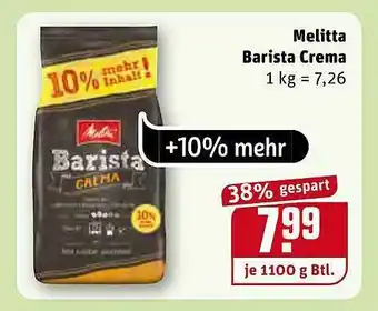 REWE Kaufpark Melitta Barista Crema Angebot