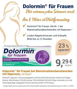 Alliance Healthcare DolorminⓇ für Frauen bei Menstruationsbeschwerden mit Naproxen Angebot
