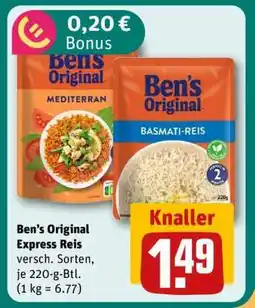 REWE Ben’s Original Express Reis Angebot