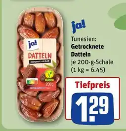REWE ja! Tunesien: Getrocknete Datteln Angebot