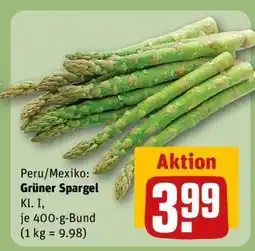 REWE Grüner Spargel Angebot