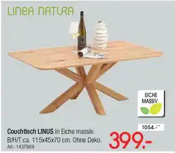 Zurbrüggen LINEA NATURA Couchtisch LINUS Angebot