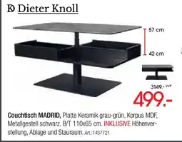 Zurbrüggen Dieter Knoll Couchtisch MADRID Angebot