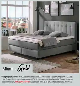 Zurbrüggen Beldomo Boxspringbett MIAMI - GOLD Angebot