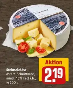 REWE Steinsalzkäse Angebot