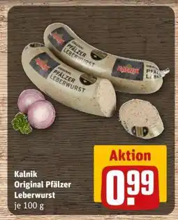 REWE KALNIK Original Pfälzer Leberwurst Angebot