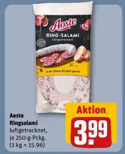 REWE Aoste Ringsalami Angebot