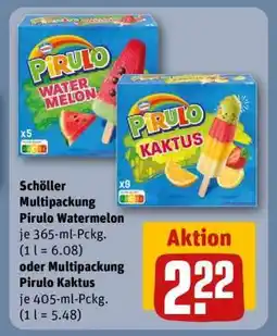 REWE Schöller Multipackung Pirulo Watermelon oder Multipackung Pirulo Kaktus Angebot