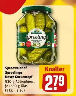 REWE Spreewaldhof Spreelinge Unser Gurkentopf Angebot