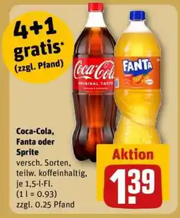 REWE Coca-Cola, Fanta oder Sprite Angebot