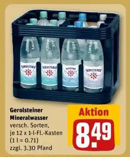 REWE Gerolsteiner Mineralwasser Angebot