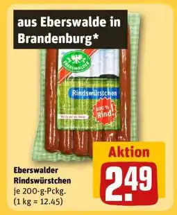 REWE Eberswalder Rindswürstchen Angebot