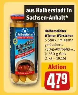 REWE Halberstädter Wiener Würstchen Angebot