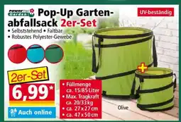 Norma Pop-Up Gartenabfallsack 2er-Set Angebot