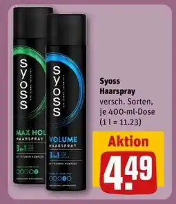 REWE SYOSS Haarspray Angebot