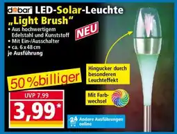 Norma dobar LED-Solar-Leuchte „Light Brush“ Angebot