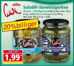 Norma Salzdill-/Gewürzgurken Angebot