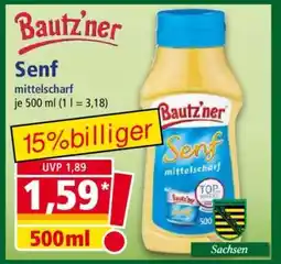 Norma BAUTZ'NER Senf Mittelscharf Angebot