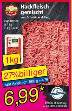 Norma Hackfleisch gemischt Angebot