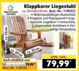 Norma Klappbarer Liegestuhl Angebot