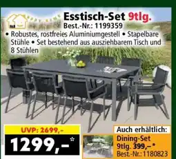 Norma Esstisch-Set 9tlg Angebot