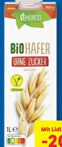 Lidl Vemondo Veganer Bio Hafer­drink Angebot