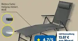Lidl Livarno Home Aluminium-Liegestuhl Houston Angebot
