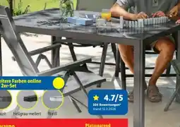 Lidl Livarno Home Aluminium-Gartentisch Houston Angebot