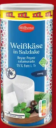 Lidl Milbona Weißkäse in Salzlake XXL Angebot
