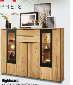 Ostermann witlake Highboard Cortona Angebot