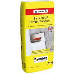 toom Baumarkt Saint-Gobain Weber Sanierputz und Entfeuchtungsputz Angebot