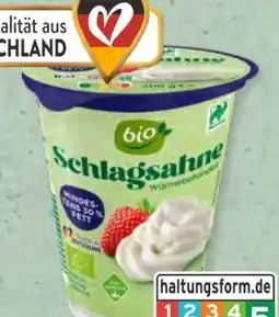 Aldi Süd Bio Smiley Schlagsahne Angebot