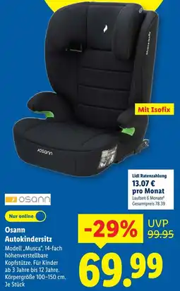 Lidl Osann Autokindersitz Angebot