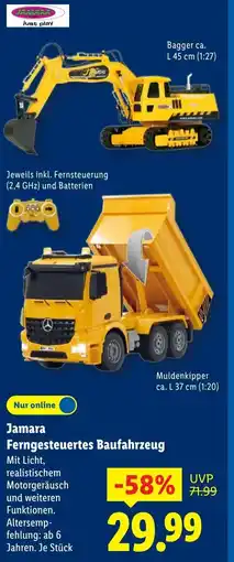 Lidl Jamara Ferngesteuertes Baufahrzeug Angebot