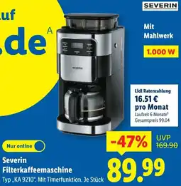 Lidl Severin Filterkaffeemaschine Angebot