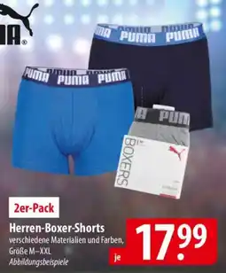 Famila Nord Ost PUMA Herren-Boxer-Shorts 2er-Pack Angebot