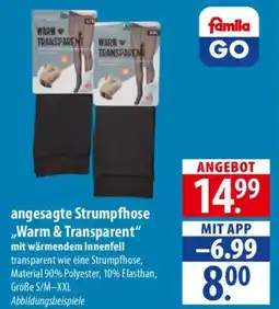 Famila Nord Ost angesagte Strumpfhose ,,Warm & Transparent" Angebot