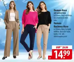 Famila Nord Ost Damen-Hose mit weitem Bein oder Damen- Business-Hose Angebot