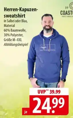 Famila Nord Ost COASTGUARD Herren-Kapuzensweatshirt Angebot